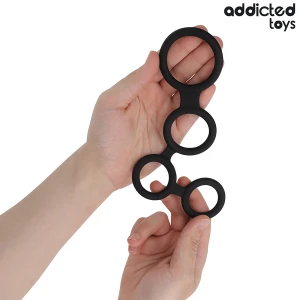 ADDICTED TOYS - PENISRING MIT TEILERN FÃR HODEN